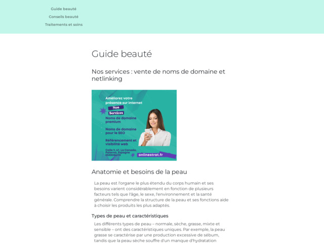 Conseils en beauté