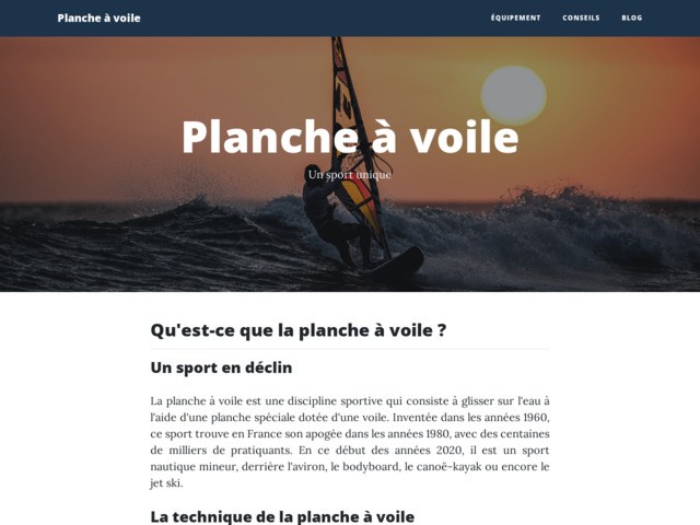 Planche à voile