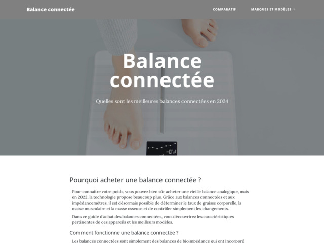 Choisir sa balance connectée