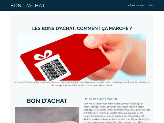 Bon d'achat