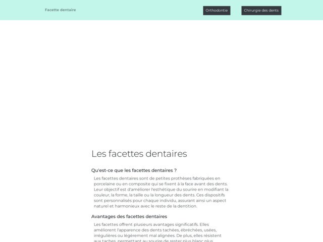 Se faire poser une facette dentaire