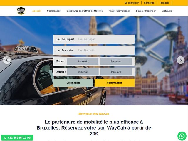 Réserver taxi Bruxelles