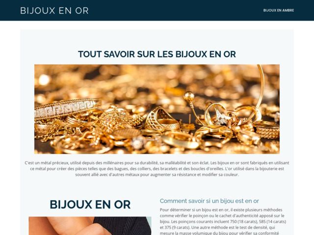 Acheter un bijou en or