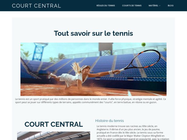 Le court central