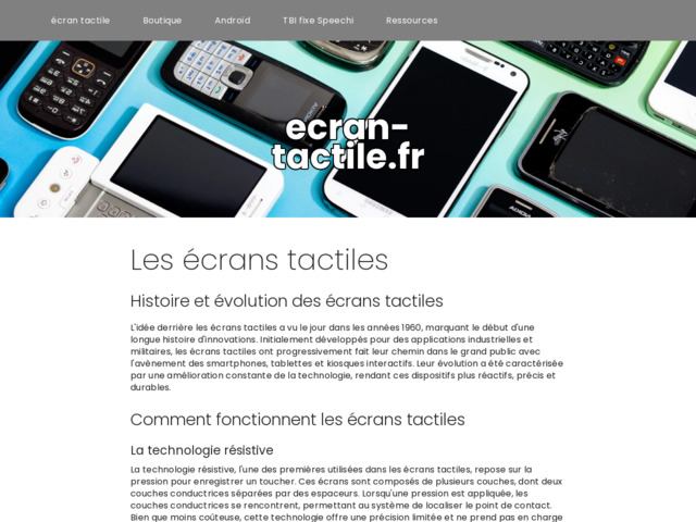 Ecran tactile