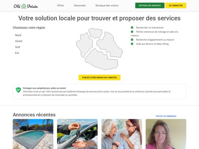 Otevoisin.re : la plateforme d'entraide locale pour voisins à La Réunion