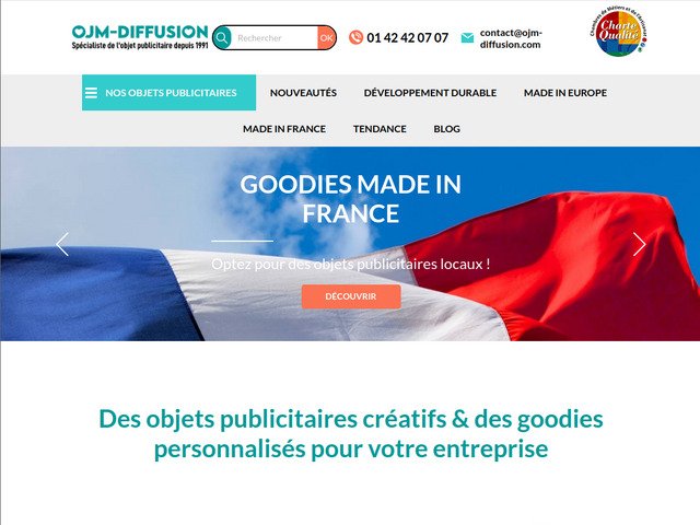 OJM DIFFUSION - Vente d'objets publicitaires