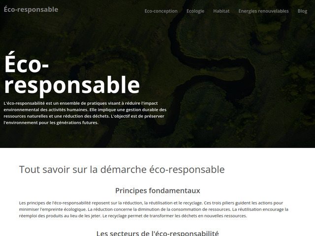 Eco responsable
