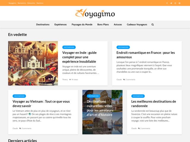 Voyagimo - explorez le monde, vivez des voyages inoubliables