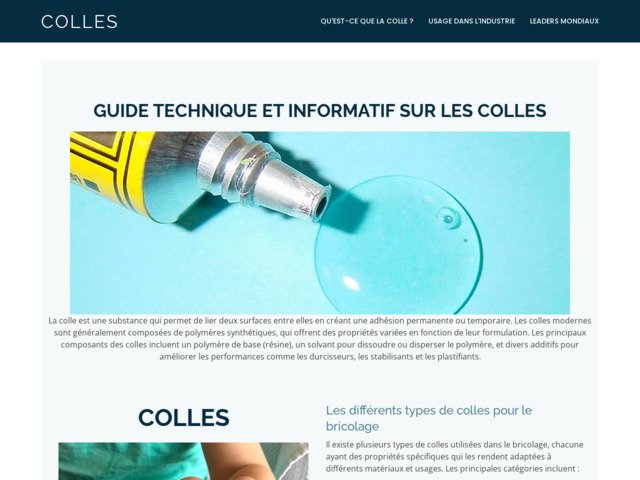 Infos sur les colles
