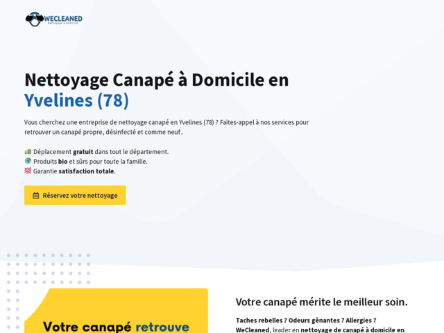 Nettoyage canapé en yvelines (78)