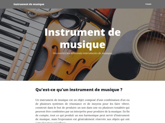 Instrument de musique