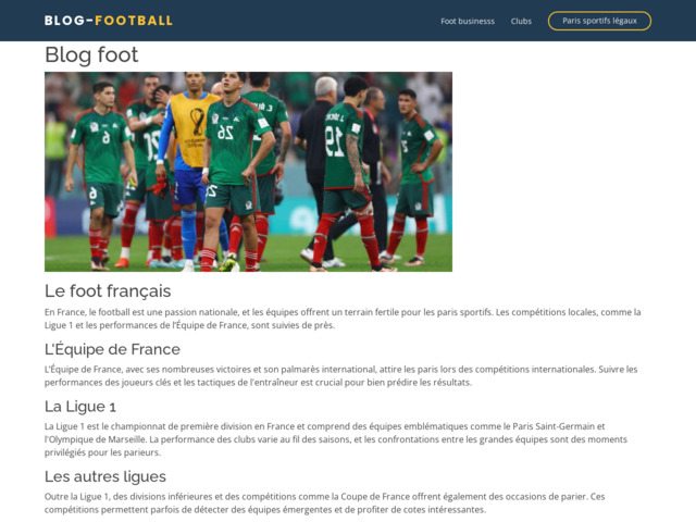 Infos football