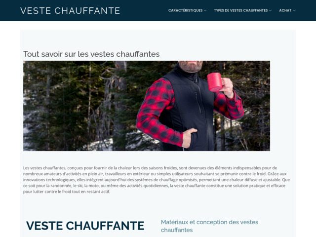 Infos sur la veste chauffante