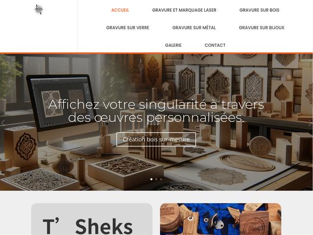 Expertise en marquage laser tous supports avec t'sheks Ça !