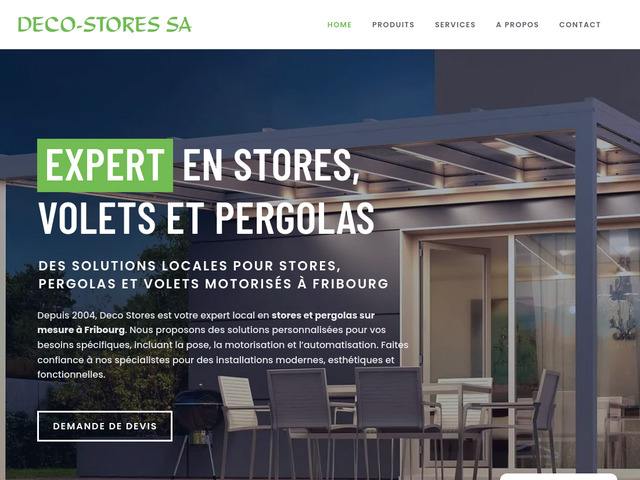Déco-stores sa, fabrication et motorisation de stores
