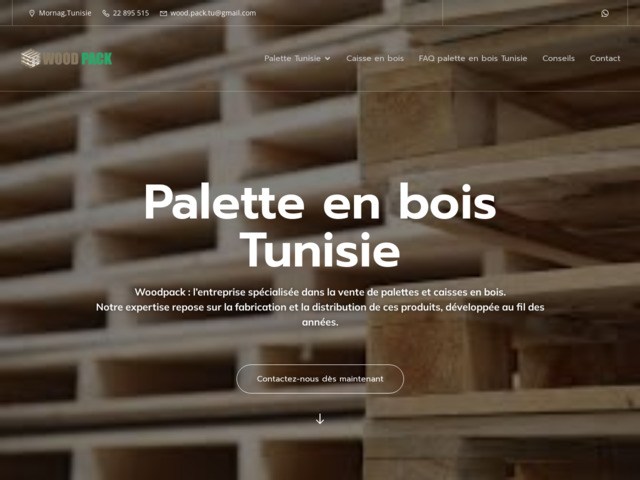 Solutions durables pour palettes et caisses en bois en tunisie