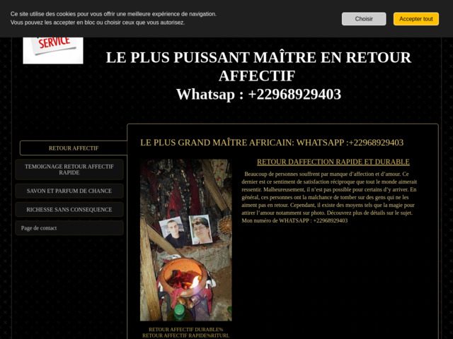 Le plus grand maître africain en retour affectif