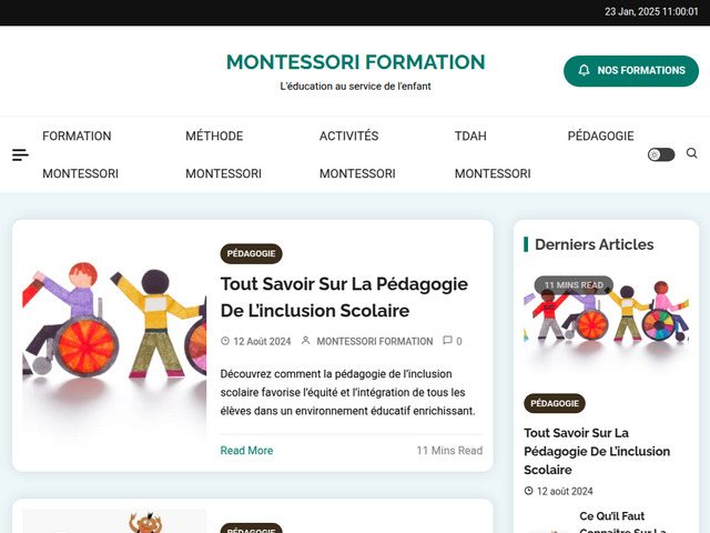 Montessori formation - pédagogie
