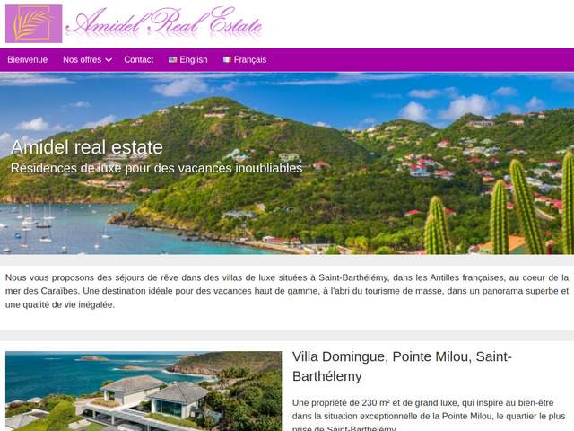Vacances haut de gamme sur l'île de Saint-Barthélemy