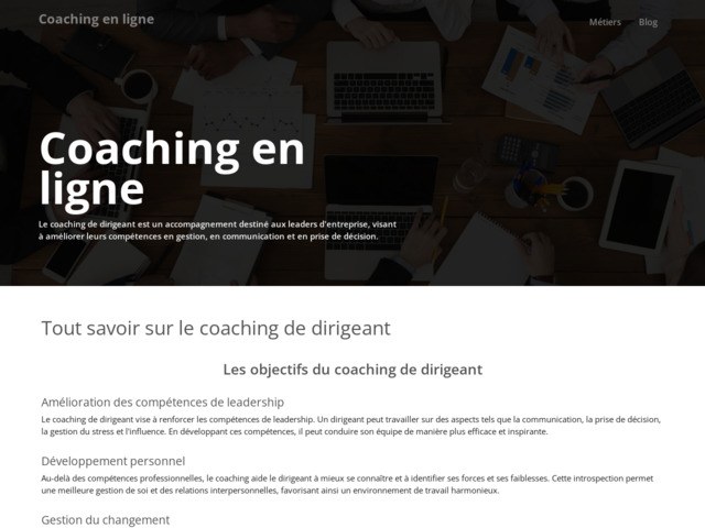 Coaching en ligne