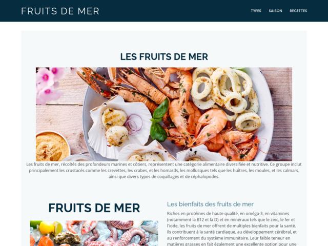 Les fruits de mer