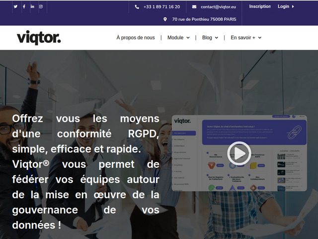 Plateforme de mise en conformité rgpd - viqtor