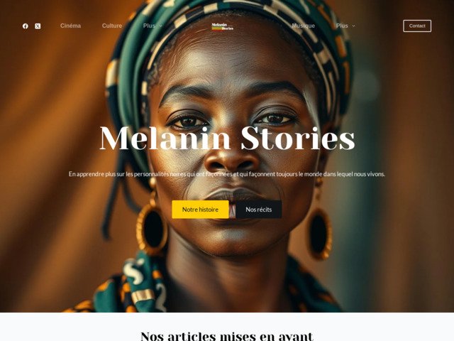 Melanin Stories - Média afro sur les personnalités noires