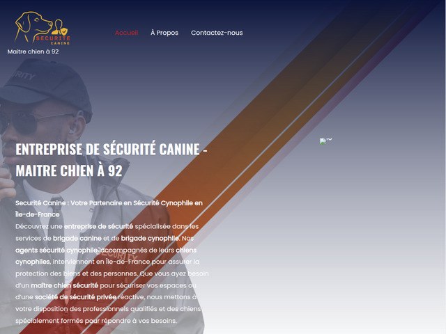 Entreprise de scurit canine - matre chien  92