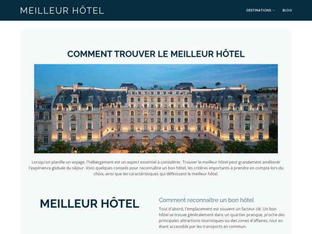 Hotel en france