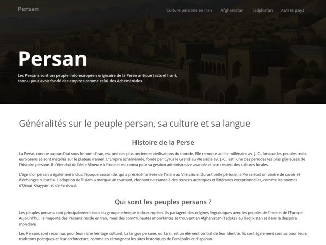Le peuple persan