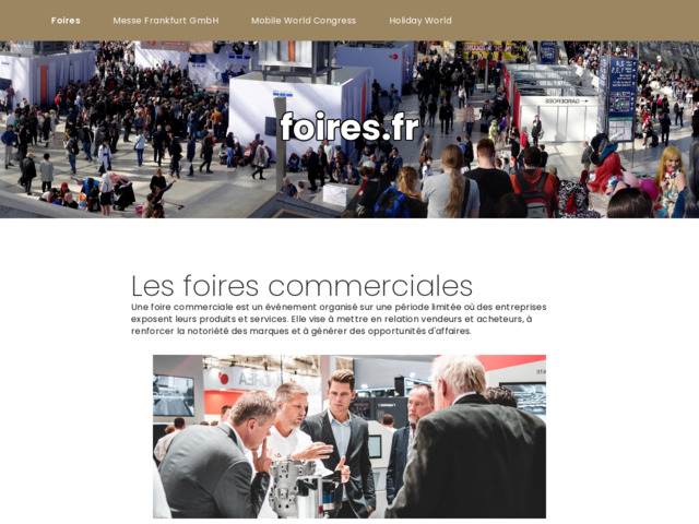 Infos sur les foires commerciales et internationales