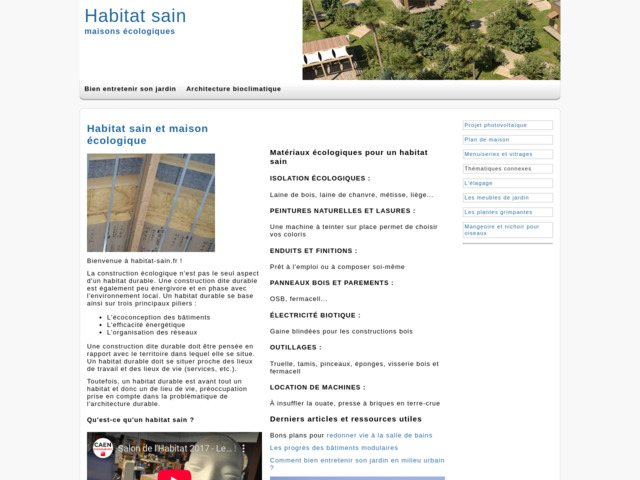 Infos pour avoir une maison saine