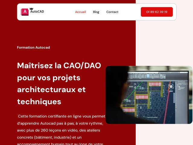 Formation Autocad en ligne: maîtrisez le dessin assisté par ordinateur