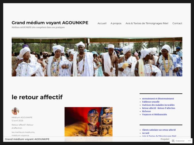 Grand médium voyant Agounkpe
