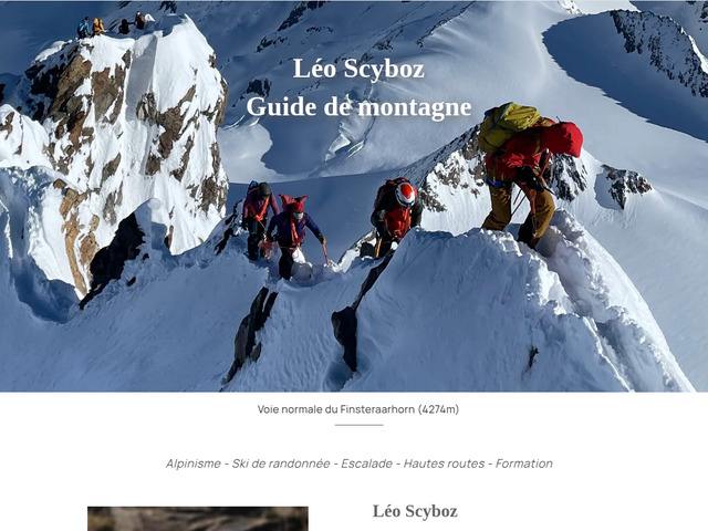 Léo scyboz, votre guide de montagne