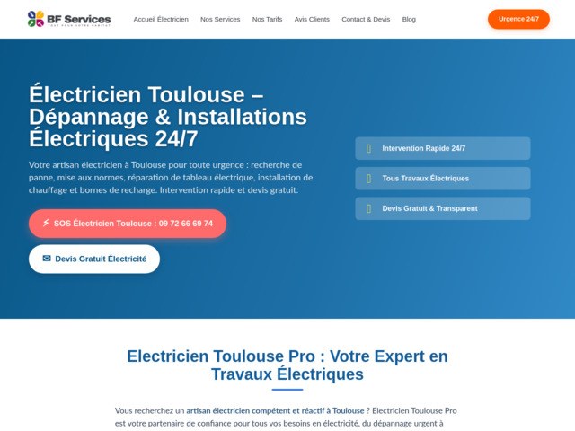 Artisan électricien à Toulouse - installation, rénovation, urgence