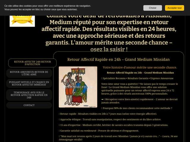Marabout Misidan – retour affectif immédiat