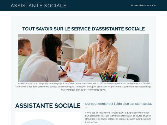 Role de l'assistante sociale