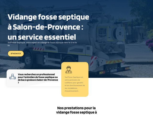 Vidange fosse septique à salon-de-provence – rapidité & pro