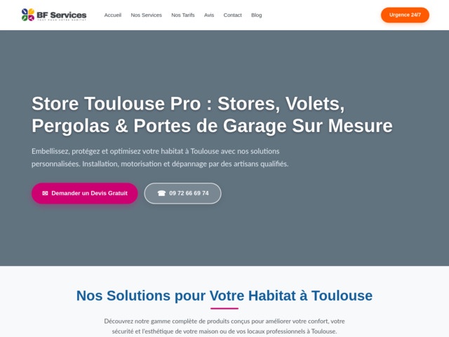 Dépannage et installation volets roulants et store à Toulouse