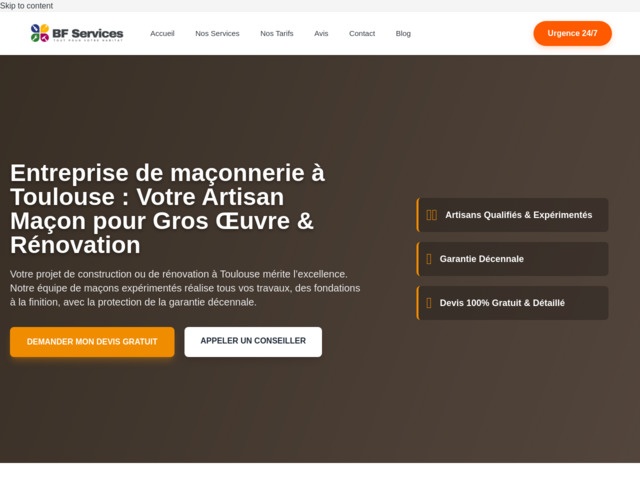 Votre entreprise de maçonnerie à toulouse : excellence et sécurité