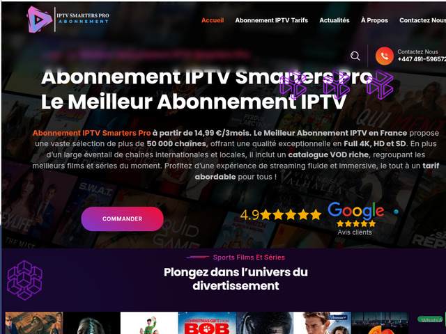 Abonnement iptv smarters pro le meilleur abonnement iptv