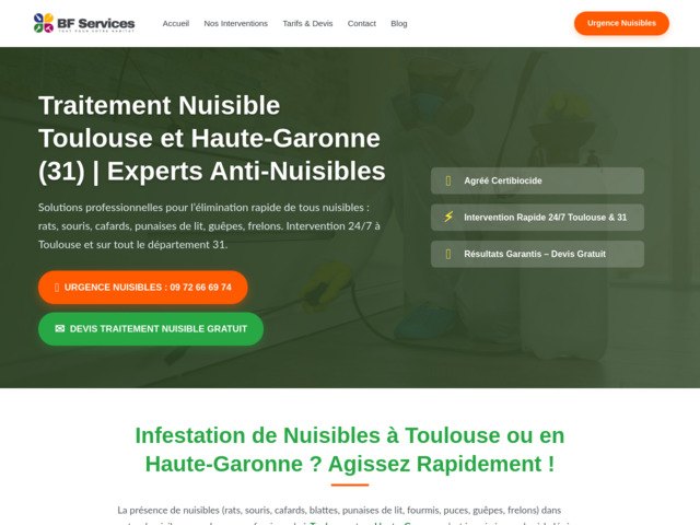 Traitement nuisible toulouse