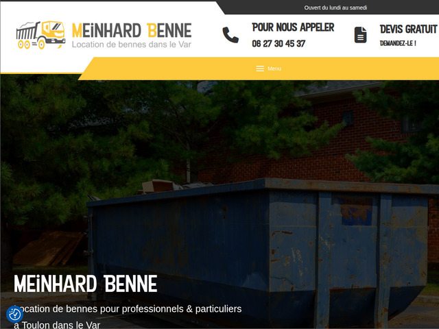Meinhard benne: location de bennes à toulon & dans le var