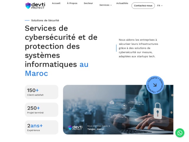 Société de cybersécurité au maroc - devti protect