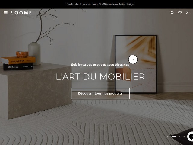 Boutique en ligne de mobilier haut de gamme