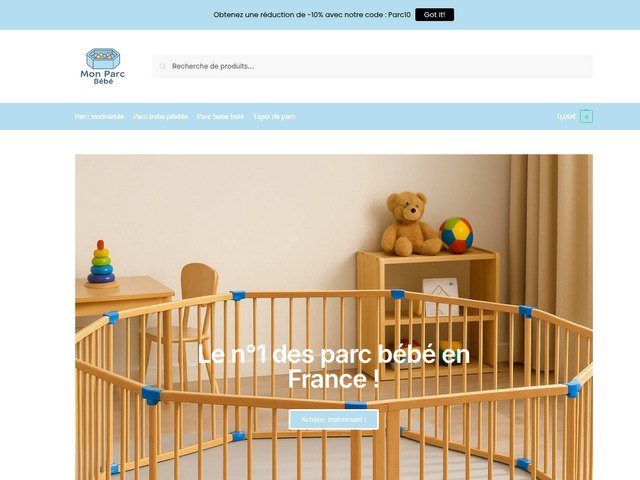 Le site 100 % dédié aux parcs bébé