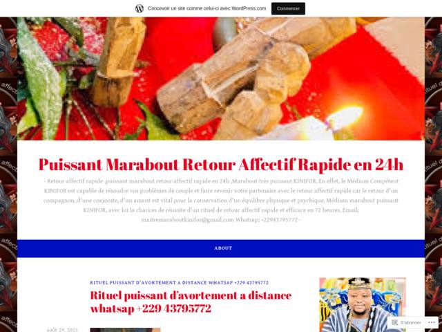 Puissant marabout retour affectif rapide en 24h