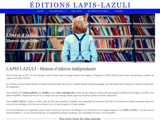 Lapis-lazuli, éditeur en suisse